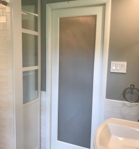 Custom Built Cabinet & Pocket Door - Custom Bathroom 5