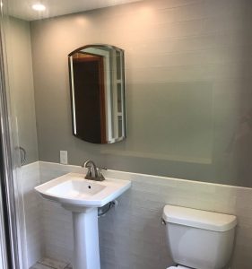 White Subway Tile - Custom Bathroom 2